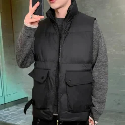 Truien & Vesten Dames*Konstantinos - Herenvest voor frisse lentedagen en koele zomeravonden Zwart