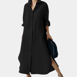 Jurken & Jumpsuits Dames*Kore - Comfortabele zomerse dameshemdjurk