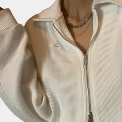 Jassen Dames*Kort damesjack met rits voor de zomer