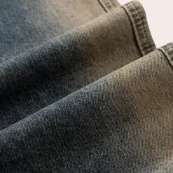 Broeken Heren*Kyril - Casual baggy herenjeans voor de zomer Blauw