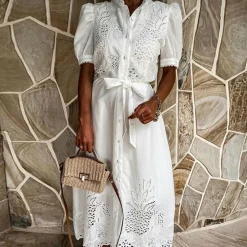 Jurken & Jumpsuits Dames*LAGERTHA - Elegante zomerse maxi jurk