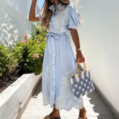 Jurken & Jumpsuits Dames*LAGERTHA - Elegante zomerse maxi jurk