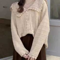 Truien & Vesten Dames*LAILANI - Trendy Gebreid Zomervest voor Dames Beige