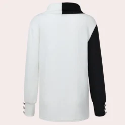 Truien & Vesten Dames*LAKENYA - Luchtige Zomer Coltrui voor Dames Wit