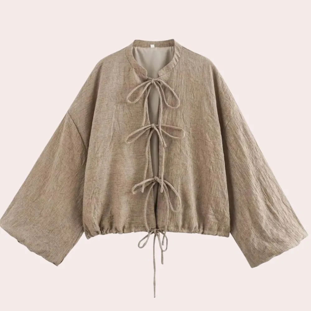 Truien & Vesten Dames*LALEH - Casual Vintage Zomervest voor Dames Khaki