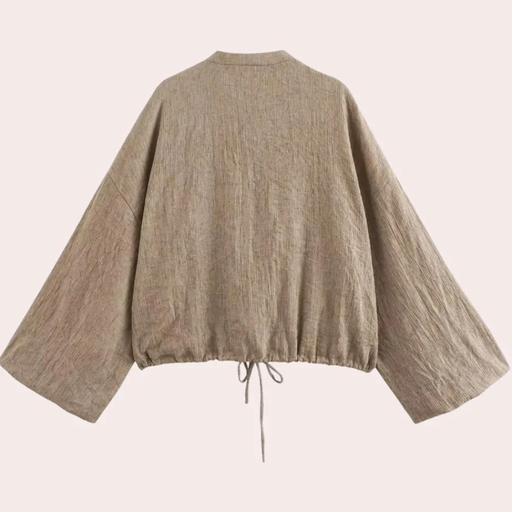 Truien & Vesten Dames*LALEH - Casual Vintage Zomervest voor Dames Khaki