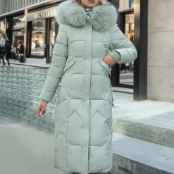 Jassen Dames*LANAI - Modieuze Winteroverjas voor Dames Groen