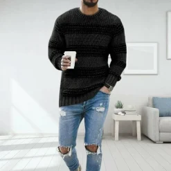 Truien & Vesten Heren*LANDYN - Grof gebreide Noorse zomerse trui voor heren