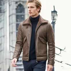 Jassen Heren*LANGSTON - Stijlvol herenjack Donkerbruin