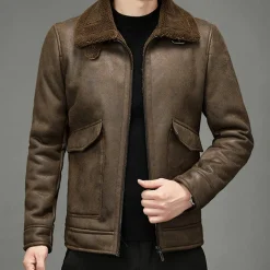 Jassen Heren*LANGSTON - Stijlvol herenjack Donkerbruin