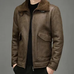 Jassen Heren*LANGSTON - Stijlvol herenjack Donkerbruin