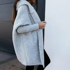 Jassen Dames*LARISA - Luchtig zomer vest met capuchon Grijs