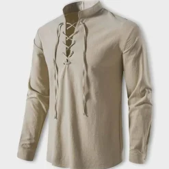 Shirts Heren*LASZLO - Elegant V-hals shirt voor de Zomer