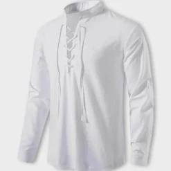 Shirts Heren*LASZLO - Elegant V-hals shirt voor de Zomer
