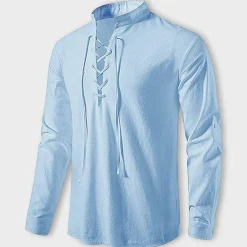 Shirts Heren*LASZLO - Elegant V-hals shirt voor de Zomer