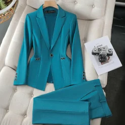 Sets Dames*LAURA - Elegante blazer en broek set voor de zomer