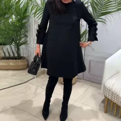 Jurken & Jumpsuits Dames*LAURENTIA - Casual zomerjurk met lange mouwen