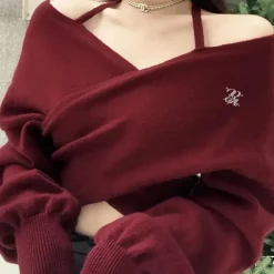 Truien & Vesten Dames*LAYLA - Trendy Zomerse Trui voor Dames Rood