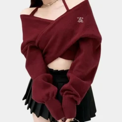 Truien & Vesten Dames*LAYLA - Trendy Zomerse Trui voor Dames Rood