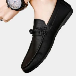 Schoenen Heren*Leandro - Zomerse Herenloafers met Ronde Neus