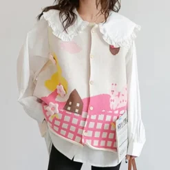 Truien & Vesten Dames*LEANI - Modieus Mouwloos Zomervest voor Dames Wit