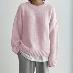 Truien & Vesten Dames*LEENA - Luchtige zomerse casual trui voor vrouwen Roze