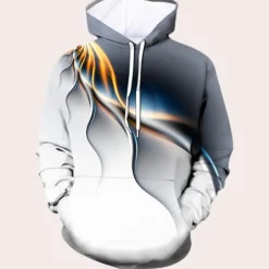 Truien & Vesten Heren*Lenci - Trendy Lichtafdruk Zomer Hoodie voor Mannen