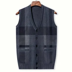 Truien & Vesten Heren*LEONEL - Stijlvol zomer vest voor mannen