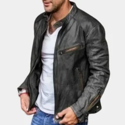 Leren Jassen Heren|Jassen Heren*Leroy - Klassiek weerbestendig herenjack voor de zomer