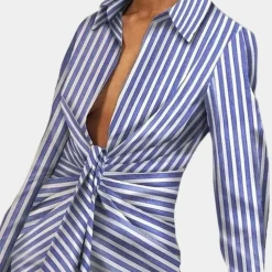 Jurken & Jumpsuits Dames*Lia - Stijlvolle zomerse overhemdjurk voor dames Blauw