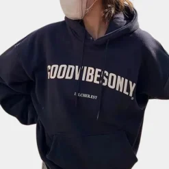 Truien & Vesten Dames*Lichte en bedrukte dameshoodie voor de zomer