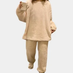 Sets Dames*Lichte en luchtige pyjamaset voor dames - Perfect voor de zomer Beige