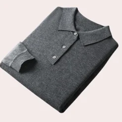 Shirts Heren*Lichte herenpolo met volledige mouwen voor de zomer