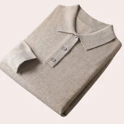 Shirts Heren*Lichte herenpolo met volledige mouwen voor de zomer