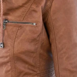 Leren Jassen Dames|Jassen Dames*LIESL - Leren zomerjas voor dames - Perfect voor Lente en Zomer