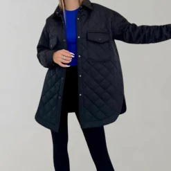 Jassen Dames*Lii - Stijlvolle lange damesjas voor de zomer Zwart