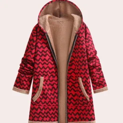 Jassen Dames*LILIANA - Geraffineerde Winterjas voor Dames Rood