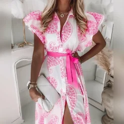 Jurken & Jumpsuits Dames*LILIANA - Modieuze zomerse midi-jurk