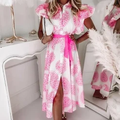 Jurken & Jumpsuits Dames*LILIANA - Modieuze zomerse midi-jurk