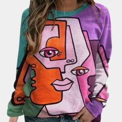 Topjes & Shirts Dames*LILLIAN - Modieus Zomers Sweatshirt voor Dames Gemengde kleur