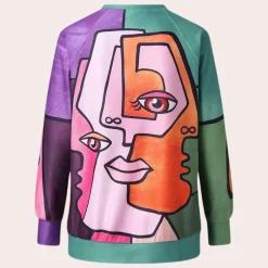Topjes & Shirts Dames*LILLIAN - Modieus Zomers Sweatshirt voor Dames Gemengde kleur