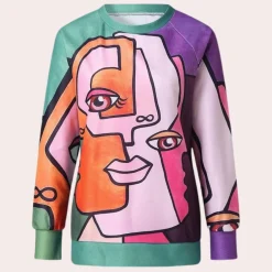 Topjes & Shirts Dames*LILLIAN - Modieus Zomers Sweatshirt voor Dames Gemengde kleur