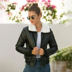 Jassen Dames*LILLIE - Stijlvolle zomerjas voor vrouwen Zwart