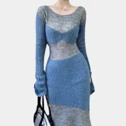 Jurken & Jumpsuits Dames*LILLY - Zomerse Klassieke Jurk voor Dames Grijs