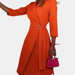 Jurken & Jumpsuits Dames*Lilou - Elegante geplooide damesjurk voor de zomer