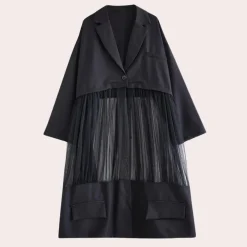 Jassen Dames*LINZEIGH - Elegante Zomer Trench Coat voor Dames