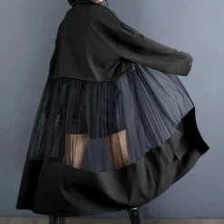 Jassen Dames*LINZEIGH - Elegante Zomer Trench Coat voor Dames