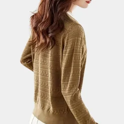 Truien & Vesten Dames*Lioren - Elegante dames zomertrui met diepe V-hals