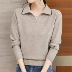 Truien & Vesten Dames*Liviya - Dames Elegante Zomerkraagtrui