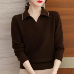 Truien & Vesten Dames*Liviya - Dames Elegante Zomerkraagtrui